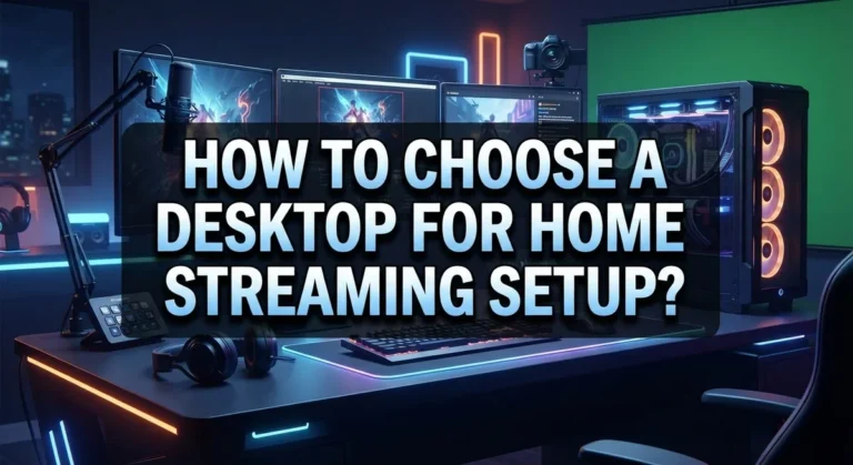 How to Choose a Desktop for Home Streaming Setup